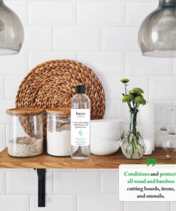 Bayes Food Grade Mineral Oil for Cutting Board - Mineral Oil Food Grade for Bamboo, Teak & Wood Conditioner and Protectant - Cutting Board Oil Food Grade Formula - Wood Oil for Cutting Board - 8 oz 8 Fl Oz (Pack of 1) 22 81M3o7KAAxL 3