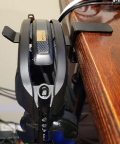 6amLifestyle Headphone Headset Holder Hanger, Universal Metal Gaming Headphones Stand Mount Under Desk Hook Clip with Adjustable Clamp for All Headsets, Black Normal 46 81M5hRYlZsL