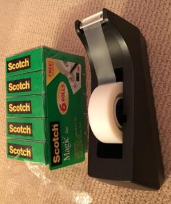 Scotch Magic Tape, 6 Rolls with Dispenser, Numerous Applications, Invisible, Engineered for Repairing, 3/4 x 1000 Inches, Boxed (810K6C38) 57 81M6lcNIxhL