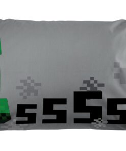 Jay Franco Mojang Minecraft Spawn Gray 4 Piece Full Sheet Set with Creeper… Gray - Minecraft 10 81MAvUQSIML