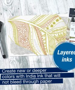 Faber-Castell Metallic PITT Artist Pens - 3 Colored Metallic Colors - Smooth Bullet Nibs (Classic Metallic) 3 Count (Classic Metallic) 11 81MBjYeuqBL