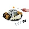 Salton Electric S'Mores Maker - Perfect Gift for Date Night - Temperature Control, 4 Lazy Susan Trays & 4 Roasting Skewers Included 32 81MDxJF0L