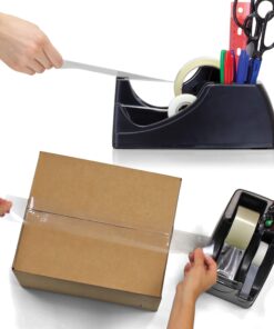 Officemate Heavy Duty Weighted 2-in-1 Tape Dispenser, Recycled,Black (96660) 25 81MEebTKg8L