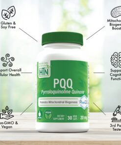 Health Thru Nutrition PQQ 20mg Pyrroloquinoline Quinone as PureQQ | Vegan Certified, Non-GMO Gluten Free | Promotes Motochondrial Biogenesis (Pack of 30) Unflavored 30 Count (Pack of 1) 8 81MEjFkhTKL
