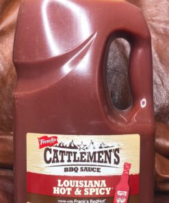 Cattlemen's Louisiana Hot & Spicy BBQ Sauce, 1 gal - One Gallon Container of Spicy Barbeque Sauce Made with Ripe Tomatoes, Best on Shrimp, Chicken Tacos, Meatballs and More 37 81MGTtL6D6L