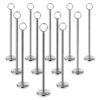 New Star Foodservice 23244 Ring-Clip Table Number Holder/Number Stand/Place Card Holder, 12-Inch, Set of 12 Silver 69 81MGobnwtIL