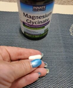 Innate Vitality Magnesium Glycinate 500mg, 70mg Elemental Magnesium per Cap, High Absorption, Non-GMO No Gluten, Nerve, Muscle, Bone, Heart Health, 120 Veggie Capsules 42 81MH2cvX8nL