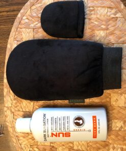 Sun Laboratories By Giesee Dark Sunsation Tinted Self Tanning Lotion 8 oz | Fake Tan, Self Tan, Self Tanner | Organic, Non Toxic Body Bronzer & Face Tanning Lotion | Sunless Tan, Instant Natural Tan, 8 Ounce Very Dark 25 81MIWrnKtuL