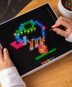 Lite-Brite Classic, Favorite Retro Toy - Create Art with Light, STEM, Educational Learning, Holiday, Birthday, Gift, Boys, Kid, Toddler, Girls Age 4+ Lite Brite Classic 21 81MJUlYuICL