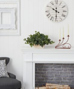 Nearly Natural 6715 14in. Ivy with White Wash Planter Silk Plant 13 81MJbb rPfL