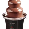 Nostalgia 3 Tier Electric Chocolate Fondue Fountain Machine for Parties - Melts Cheese, Queso, Candy, and Liqueur - Dip Strawberries, Apple Wedges, Vegetables, and More - 24-Ounce - Black, Small Black Chocolate Fountain