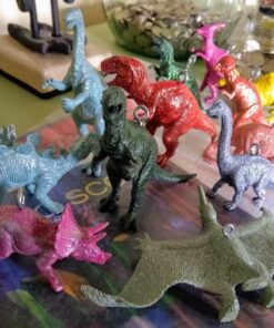 Fun Central 12 Pieces - Jumbo Plastic Dinosaur Figures in Bulk Party Favors for Kids and Toddlers - Assorted Designs 37 81MKjZ1LXL