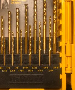 DEWALT Titanium Nitride Coated Drill Bit Set, Pilot Point, 21-Piece (DW1361) 21-Piece Drill Bit Set 41 81MLsD5HiL