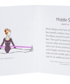 The PlumBand Stretch Band for Dance and Ballet – Colors and Sizes for Kids & Adults – Improve Your Splits, Strength, and Flexibility with Stretching – Printed Instruction Booklet and Travel Bag Rose Pink Small 21 81MOAclEojL