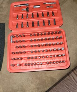 NEIKO 10048A Security Bit Set 100-Piece Set Cr-V Steel 1/4-inch Adapters Phillips Slotted Hex Torx Star Tamperproof Pozi Square Spanner Torque Tri-Wing Clutch Spline Screwdriver Bit 100 Piece 32 81MP7Z1LDjL