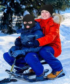 SATINIOR 3 Holes Full Face Cover Outdoor Balaclava Knitted Neck Gaiter Ski Mask for Sports Cycling Medium Pure Black 17 81MQHSPkbhL