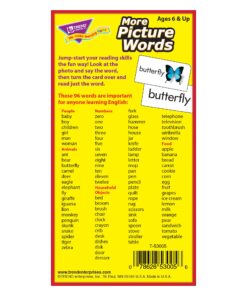 Trend Enterprises: More Picture Words Skill Drill Flash Cards, Great for Skill Building and Test Prep, Photo Cues, Builds Vocabulary, 96 Cards Included, for Ages 6 and Up 12 81MRmQmTz3L
