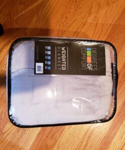 Degrees of Comfort Washable Weighted Blanket with Removable Cover Twin Size, 1 x Cozyheat Minky Plush Cover Included, Micro Glass Beads Technology, 48x72 15 lbs Grey 48x72" 15lbs Grey | 1 Cover 27 81MSNkcZTuL