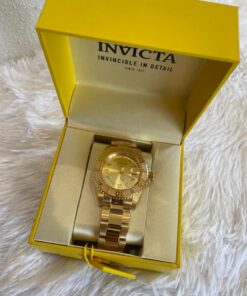 Invicta Men's Pro Diver 40mm Gold Tone & Rose Gold Tone Stainless Steel Quartz Diamond Accented Watch, Gold/Rose (Model: 12820, 12821) Gold-Tone/Silver-Tone 35 81MTcBCpGHL