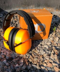 Professional Safety Ear Muffs by Decibel Defense - 37dB NRR - The HIGHEST Rated & MOST COMFORTABLE Ear Protection for Shooting & Industrial Use - THE BEST HEARING PROTECTION...GUARANTEED Regular Black 53 81MTxnH dL 2