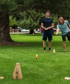Rollors Backyard Game - The #1 Lawn Game for Summertime Fun, Tailgating, Camping, Parties, BBQs, Picnics & Beach Days – All Wood Outdoor Yard Game Combining Horseshoes, Bocce Ball & Bowling 17 81MU4bZU7OL