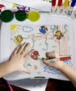 Crayola Color Wonder Mess Free Art Desk with Stamps, 20+ Pieces, Kids Toys 16 81MUx8k7iiL