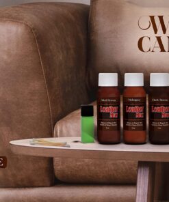 Leather Max Complete Leather Refinish, Restore, Recolor & Repair Kit/Now with 3 Color Shades to Blend with/Leather & Vinyl Refinish (Bold Brown) Bold Brown 35 81MXGkYmkOL