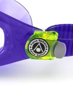 Aquasphere SEAL Kids (Ages 3+) Swim Goggles, Made in ITALY - Wide Vision, Comfort, E-Z Adjust, Anti Scratch & Fog, Leak Free Clear Lens / Violet 11 81MY8Ug6YL