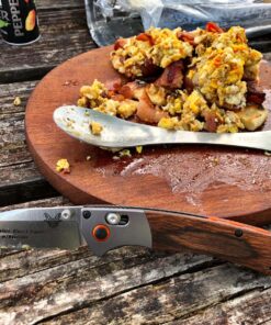 Tapirus 5 Spork Of Steel Utensils Set | Durable & Rust Proof Stainless Steel | Spoon, Fork & Knife Flatware | For Camping, Fishing, Hunting & Outdoor Activities | With Bottle Opener & Carrying Case 60 81MYc22NL