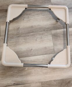 SPACECARE Mobile Roller with 4 Locking Wheels - Adjustable Furniture Dolly Washing Machine Stand Refrigerator Base Moving Cart Off White 36 81MYypRUezL