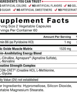 Force Factor Volcano Pre Workout Nitric Oxide Booster Supplement for Men with Creatine and L-Citrulline to Boost and Energy, Help Build Muscle, Better Pump and Workout, 120 Capsules 21 81MZ0mWwfgL