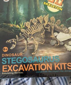 Dig & Discover Dino Stegosaurus Dinosaur Skeleton 3D Fossil Bones Excavation, Science Educational Toy Kit for Kids, Children 16 81MZaWl9aEL