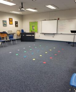 SitSpots® 30 Multi Color Circle Packs - Classroom Circle Floor Dots | The Original Sit Spots for Your Classroom Seating, Organizing and Managing Your Students (4" Circles (30), Original Multi-Color) 4" Circles (30) 28 81Ma0SgdxfL