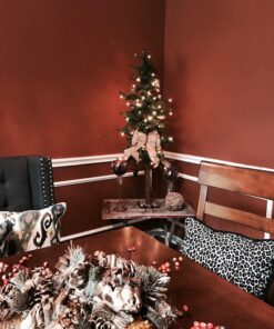 Vickerman 4' Natural Alpine Artificial Christmas Tree - Pre lit Alpine Tree with 337 PVC Tips and 100 Clear Lights- Rustic Artificial Tree for Seasonal Indoor Home Decor -Tree Stand Included 4' Green 24 81MbJByzX6L