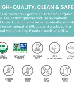 Himalaya Organic Ashwagandha, 60-Day Supply, Herbal Supplement for Stress Relief, Energy Support, Occasional Sleeplessness, USDA Certified Organic, Non-GMO, Vegan, Gluten Free, 670 mg, 60 Caplets 24 81McSdxFqBL