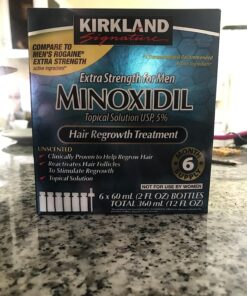 6 Months Kirkland Minoxidil 5% Extra Strength Hair Loss Regrowth Treatment Men, 12 Fl Oz (Pack of 6) 55 81MdgYEbGL
