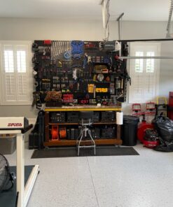 Pegboard Organizer Wall Control 4 ft. Metal Pegboard Standard Tool Storage Kit with Black Toolboard and Black Accessories 45 81MdilUPf1L