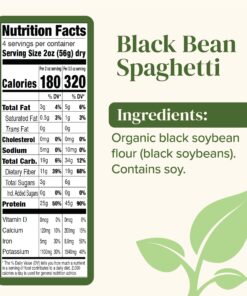 Explore Cuisine Organic Black Bean Spaghetti, 8 Oz 8 Ounce (Pack of 1) 9 81MfqgtdHIL