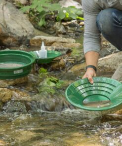 SE Gold Panning Mining Accessories Kit - Includes 10" 14" Gold Pans, 1/2" Sifting Screen, 2 Gold Vials, Snuffer Bottle, Tweezers, 7 Pieces 15 81MgmlUyrdL