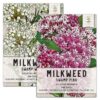 Seed Needs, Swamp Milkweed Seed Packet Collection (2 Varieties of Asclepias for Planting and Attracting Monarch Butterflies) Heirloom, Untreated & Open Pollinated 45 81Mh19QHKJL 1