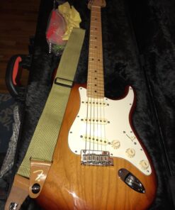 Fender Leather Strap Red/Black 48 81MhES4iT5L