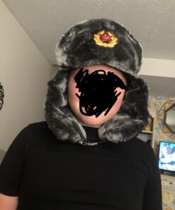 mysuntown Winter Hats for Women Men 2023, 22-24″ Winter Hat Hunting Trapper Hat Ushanka Ear Flap Chin Strap w/Windproof Mask Large Black 83 81MhP7ztZGL