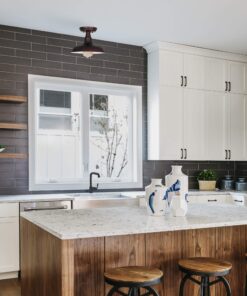 Design House 519884 Kimball 1 Light Semi Flush Mount Ceiling Light, Bronze Coffee Bronze 1 Count (Pack of 1) 30 81Mk qhSMsL