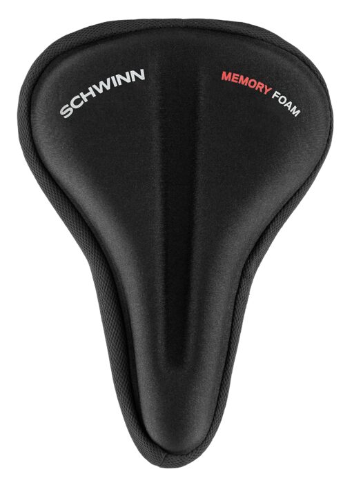 Schwinn Comfort Bike Sport Seat Cover, Memory Foam Padding, Fits Traditional Road and Mountain Bikes Black Sport Seat Cover