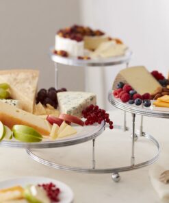 Wilton Cakes 'N More 3-Tier Cupcake and Cake Stand Display, Silver 33 81MoAQ0vv2L