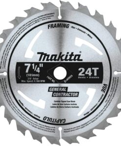 Makita D-45989-10 7-1/4" 24T Carbide-Tipped Circular Saw Blade, Framing/General Purpose, 10/pk 5 81Mu9gqWjML