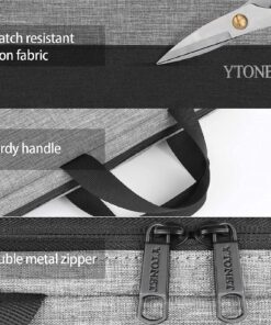 Ytonet Laptop Case, 15.6 inch TSA Laptop Sleeve Water Resistant Durable Computer Laptop Carrying Case Compatible for Lenovo, HP, Dell, Asus Notebook, Gifts for Men Women, Grey 15-15.6 in 36 81MxiKRNLCL