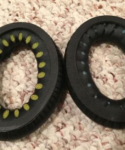 Synsen Replacement Ear Pads Cushion Compatible for Bose QuietComfort QC2,QuietComfort 15 QC15,QuietComfort QC25,QuietComfort 35 QC35,Bose AE2,AE2i,AE2w,SoundTrue, SoundLink (Around-Ear) Headphones BLACK 52 81MyHzIF64L