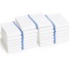 Liliane Collection 13 Blue Kitchen Dish Towels - 27" x 14" 2-ply Commercial Grade Absorbent 100% Cotton Kitchen Towels - Classic Herringbone Tea Towels 35 81Myl80oHYL