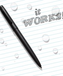 Rite in the Rain Weatherproof Black Metal Clicker Pen - Black Ink (No. 97) 1 Count (Pack of 1) Black Barrel / Black Ink 15 81MzswnozoL